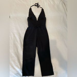 Miu Miu Cady scallop-trim jumpsuit